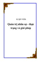 Quản trị nhân sự   thực trạng và giải pháp