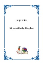 Kế toán tiêu thụ hàng hoá