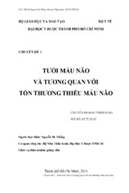 Tưới máu não và tương quan với tổn thương thiếu máu não   ths.bs. nguyễn bá thắng