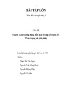 Bài tập lớn chủ đề thanh toán không dùng tiền mặt trong nền kinh tế   thực trạng và giải pháp