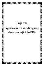 Nghiên cứu và xây dựng ứng dụng bảo mật trên pda