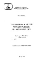 Tính hyperbolic và tính nhúng hyperbolic