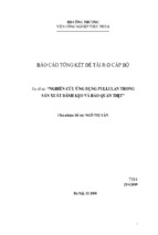 Báo cáo tổng kết đề tài r d cấp bộ nghiên cứu ứng dụng pullulan trong sản xuất bánh kẹo và bảo quản thịt
