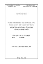 Tóm tắt luận án tiến sĩ hóa học nghiên cứu tính chất điện hóa và khả năng ức chế ăn mòn thép cacbon thấp trong môi trường axit của một số hợp chất có nguồn gốc tự nhiên