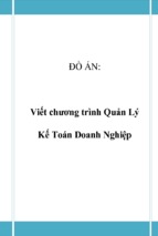 Viết chương trình quản lý kế toán doanh nghiệp