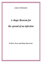 A shape theorem for the spread of an infection