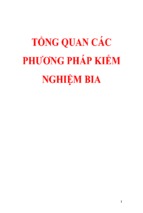 đề tài tổng quan các phương pháp kiểm nghiệm bia