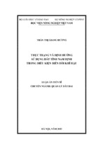 Thực trạng và định hướng sử dụng đất tỉnh nam định trong điều kiện biến đổi khí hậu