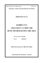 Nghiên cứu chẩn đoán và điều trị bƣớu mô đệm đƣờng tiêu hóa