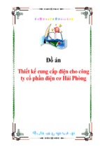 Thiết kế cung cấp điện cho công ty cổ phần điện cơ hải phòng