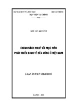 La02.059_chính sách thuế với mục tiêu phát triển kinh tế bền vững ở việt nam