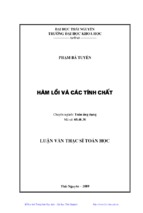 Hàm lồi và các tính chất