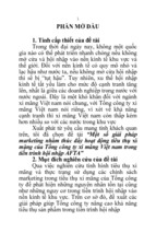 Một số giải pháp marketing nhằm thúc đẩy hoạt động tiêu thụ xi măng của tổng công ty xi măng việt nam trong tiến trình hội nhập