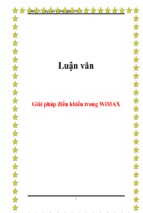 Giải pháp điều khiển trong wimax