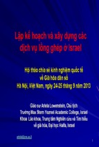 Báo cáo lập kế hoạch và xây dựng các dịch vụ lồng ghép ở israel   gs. ariela lowenstein