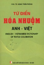 Từ điển hóa nhuộm anh   việt  đặng trấn phòng