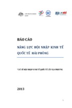 Báo cáo năng lực hội nhập kinh tế quốc tế hải phòng năm 2013