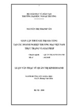 Gian lận thuế giá trị gia tăng tại các doanh nghiệp thƣơng mại việt nam thực trạng và giải phá