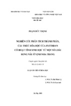 Nghiên cứu phân tích thành phần, cấu trúc hóa học của fucoidan có hoạt tính sinh học từ một số loài rong nâu ở vịnh nha trang (2)