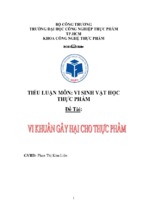 Bài tiểu luận vi sinh vật học thực phẩm