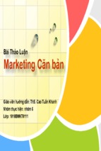 Slide bài thảo luận marketing căn bản lựa chọn một doanh nghiệp trên thị trường và phân tích các nội dung chính sách