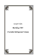 Variable refrigerant volum