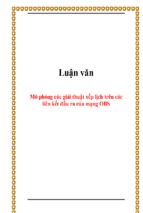 Mô phỏng các giải thuật xếp lịch trên các liên kết đầu ra của mạng obs