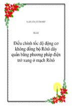 điều chỉnh tốc độ động cơ không đồng bộ rôtô dây quấn bằng phương pháp điện trở xung ở mạch rôtô