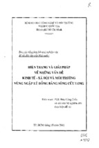 Hiện trạng và giải pháp về những vấn đề kinh tế xã hội và môi trường vùng ngập lũ đồng bằng sông cửu long