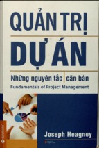 Quản trị dự án  những nguyên tắc căn bản  joseph heagney; minh tú dịc