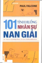 101 tình huống nhân sự nan giải  paul falcone ; nguyễn đình viễn dịc