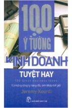 100 ý tưởng kinh doanh tuyệt hay  từ những công ty hàng đầu trên khắp thế giới  jeremy kourdi; mai mai hương dịc