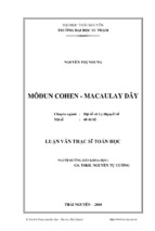 Môđun cohen   macaulay dãy