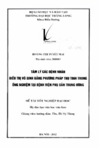 Tâm lý các bệnh nhân điều trị vô sinh bằng phương pháp thụ tinh trong ống nghiệm tại bệnh viện phụ sản trung ương