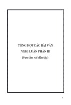 Tổng hợp các bài văn nghị luận phần 3