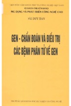 Gen   chẩn đoán và điều trị các bệnh phân tử về gen  đái duy ba