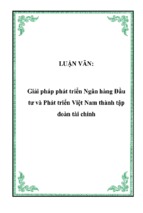 Giải pháp phát triển ngân hàng đầu tư và phát triển việt nam thành tập đoàn tài chính