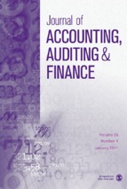 Journal of accounting, auditing & finance. tập 26, số 01, 2011 1