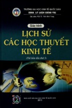 Giáo trình lịch sử các học thuyết kinh tế  trần bình trọng (chủ biên) và các tác giả khá