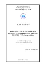 Nghiên cứu ảnh hưởng của bao bì đến chất lượng và thời gian bảo quản rong nho tươi (caulerpa lentillifera)