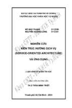 Khóa luận cử nhân tin học nghiên cứu kiến trúc hướng dịch vụ (service oriented architecture) và ứng dụng