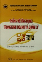 Thống kê ứng dụng trong kinh doanh và quản lý  (với sự hỗ trợ của excel & spss)  nguyễn văn trãi (chủ biên), nguyễn thanh vân, trần minh quâ