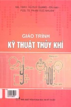 Giáo trình kỹ thuật thủy khí  vũ duy quang, phạm đức nhuậ