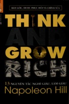 Think and grow rich  13 nguyên tắc nghĩ giàu, làm giàu  napoleon hill; thảo triều dịch; thanh minh hiệu đín