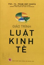 Giáo trình luật kinh tế  phạm duy nghĩ