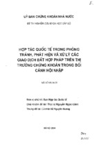 Hợp tác quốc tế trong phòng tránh, phát hiện và xử lý các giao dịch bất hợp pháp trong thị trường chứng khoán trong bối cảnh hội nhập