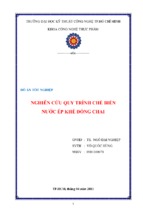 đồ án tốt nghiệp nghiên cứu quy trình chế biến nước ép khế đóng chai