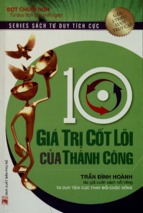 10 giá trị cốt lõi của thành công  trần đình hoàn