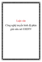 Công nghệ truyền hình độ phân giải siêu nét uhdtv