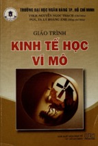 Giáo trình kinh tế học vĩ mô  nguyễn ngọc thạch, lý hoàng án